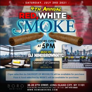 3rd of July Rooftop Cigar Party at Boro Hotel in LIC